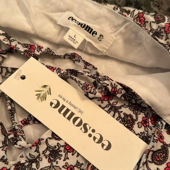 eesome floral print tunic dress NWT L - Picture 8 of 12